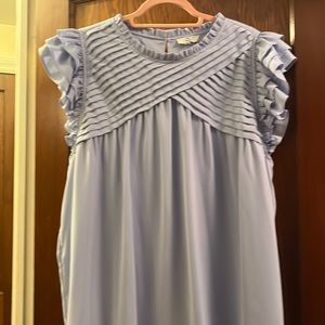 Worn once entro blue chiffon top